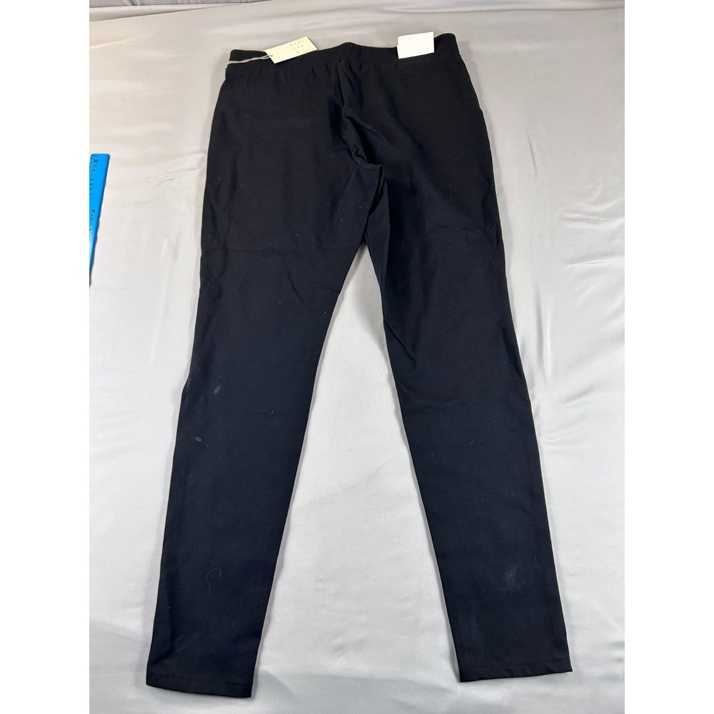 A New Day Women Large Skinny Pants Black High Rise Stretch Slim Fit Zip Pockets - Picture 3 of 15